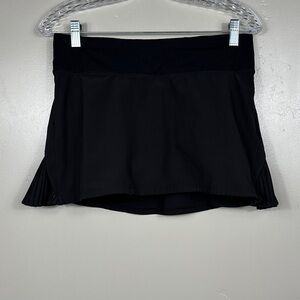 Lululemon Play Off The Pleats Skirt 13" Black Size 6